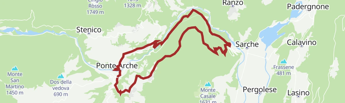 Route map: Comano Banale Trail-Tour